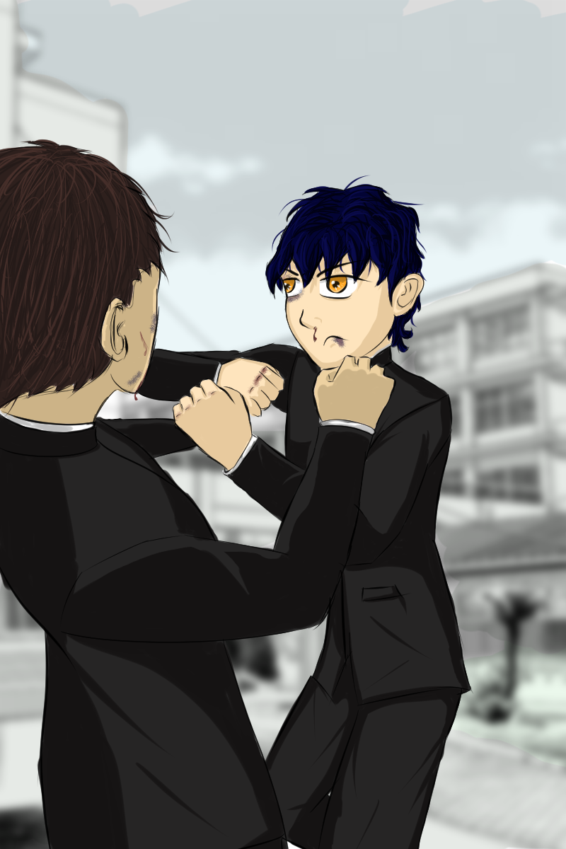 Ash and Kazumi Fight.png