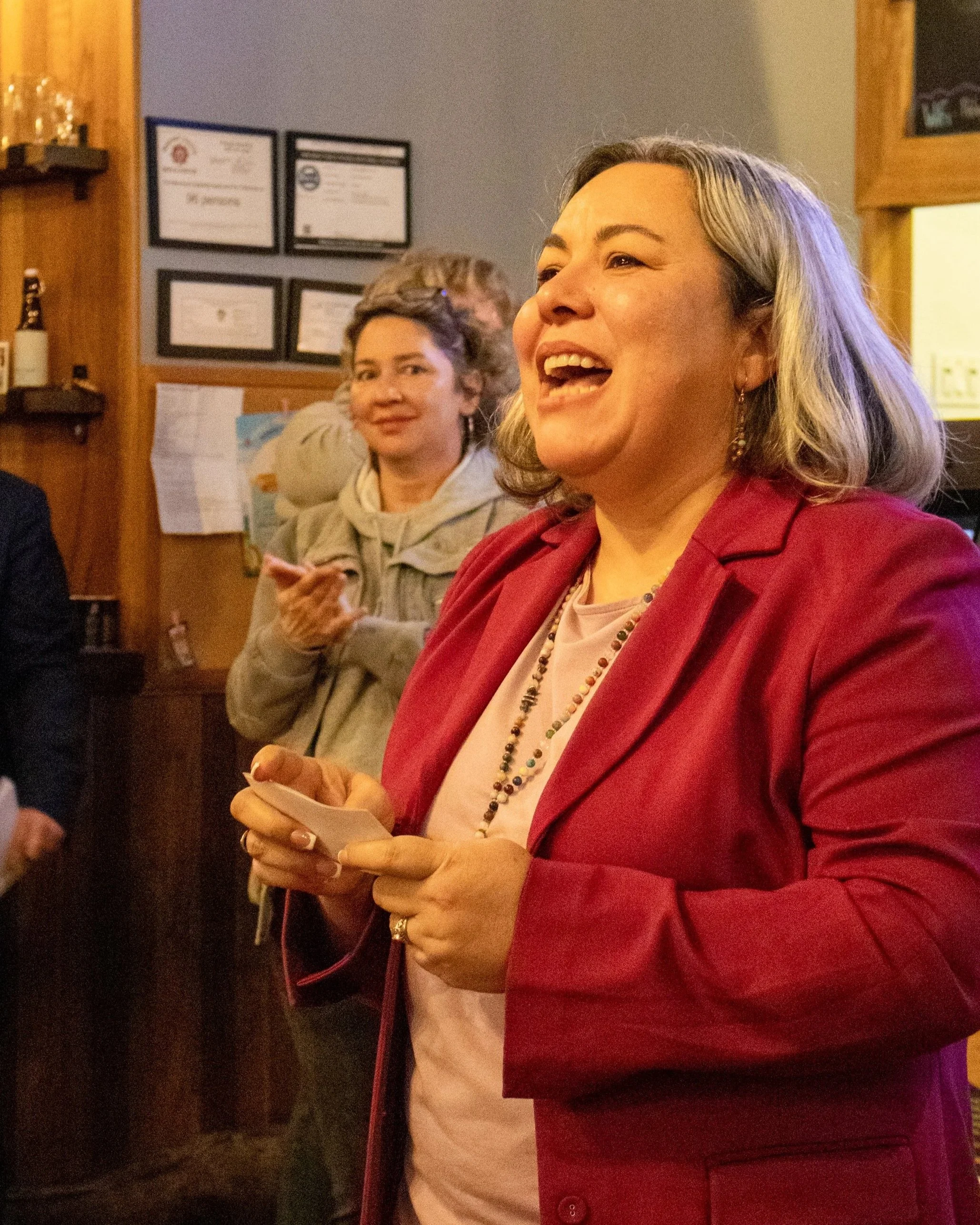 Myrna at her Kickoff