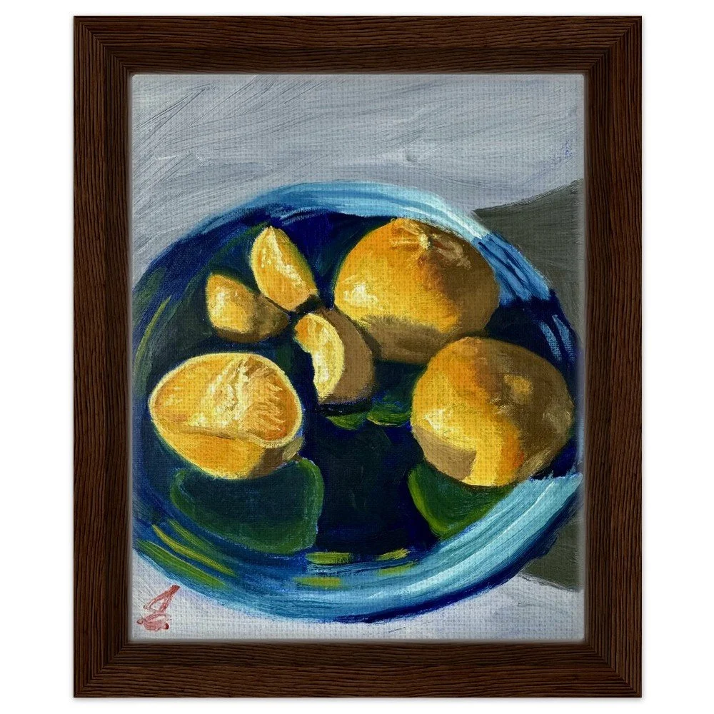 Mandarins Framed Canvas Print 8