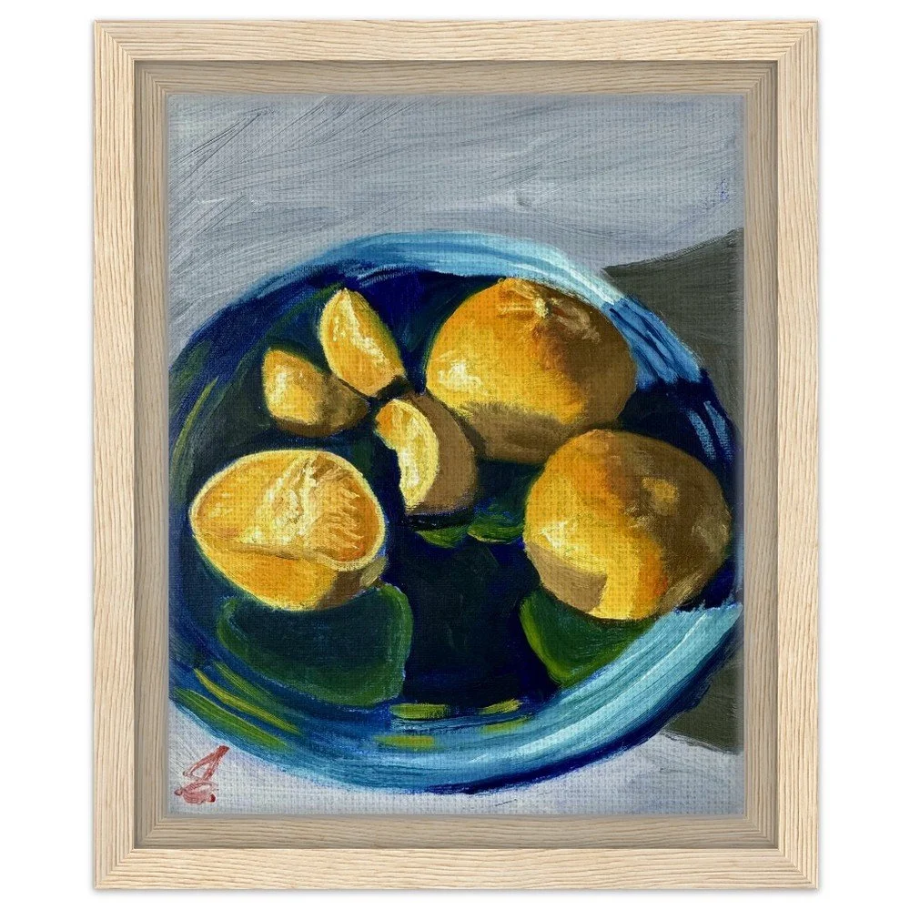Mandarins Framed Canvas Print 8