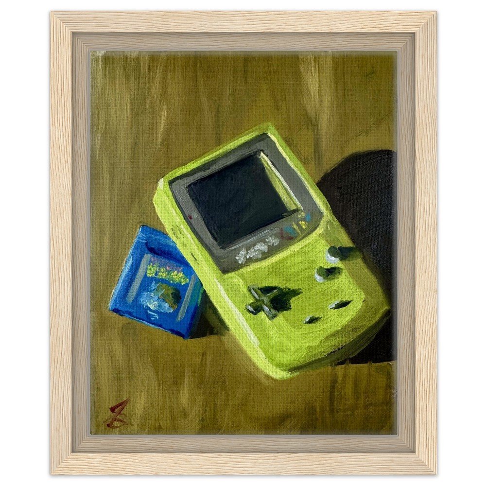 Blue Framed Canvas Print 8