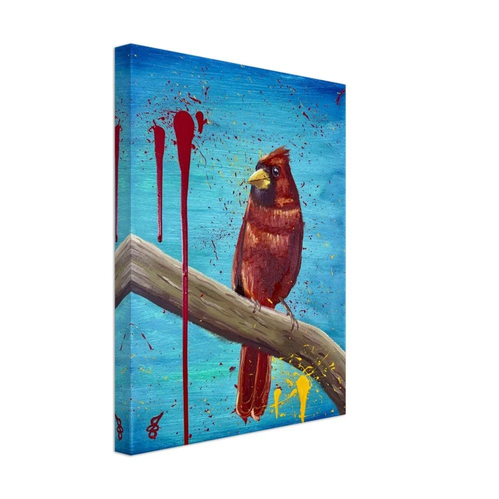 Pajaro Rojo Canvas Print 11