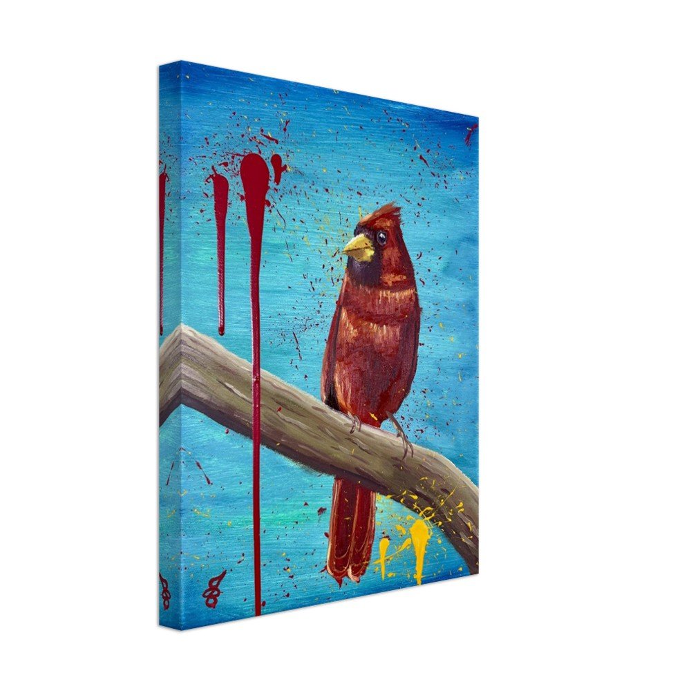 Pajaro Rojo Canvas Print 11