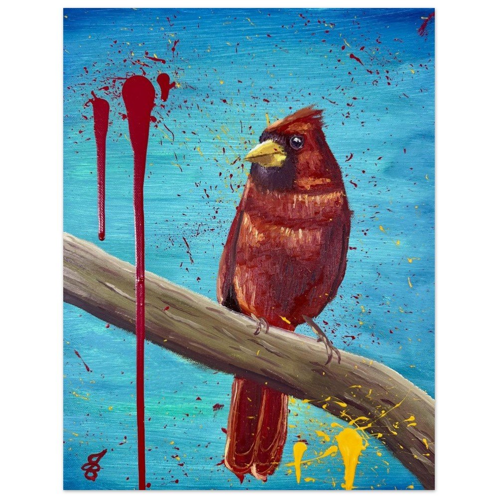 Pajaro Rojo Museum-Quality Matte Paper Poster 11