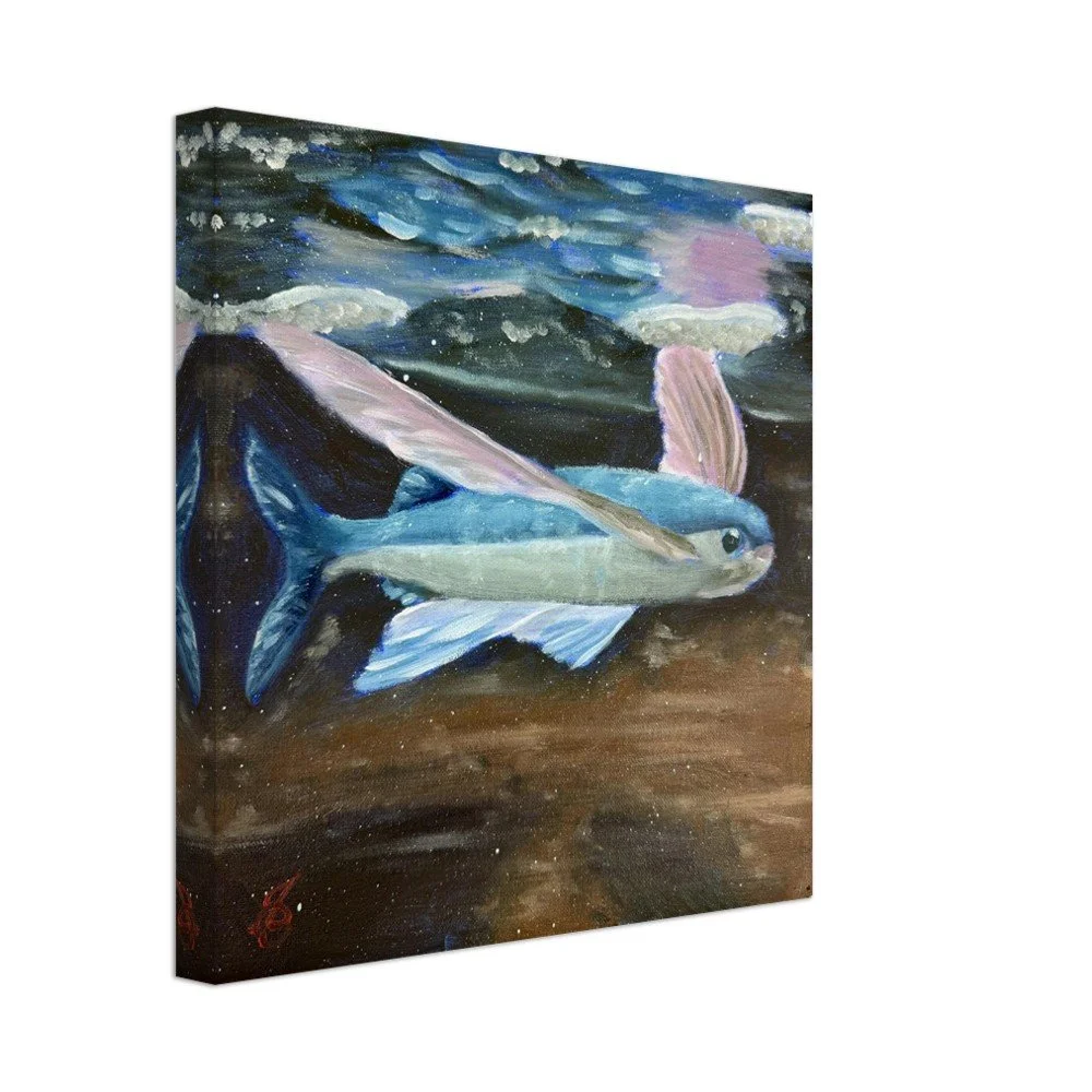 Flying Fish Canvas Print 12