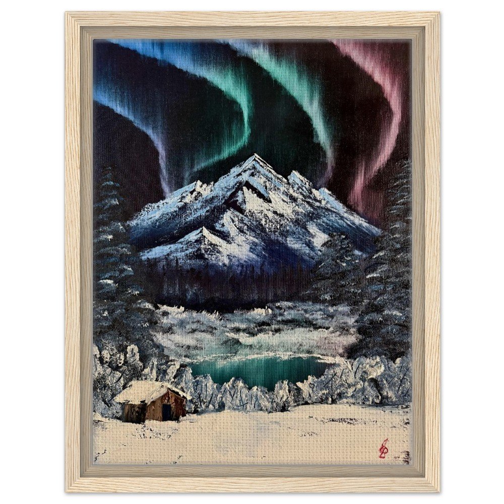 Northern Mountains Framed Canvas Print