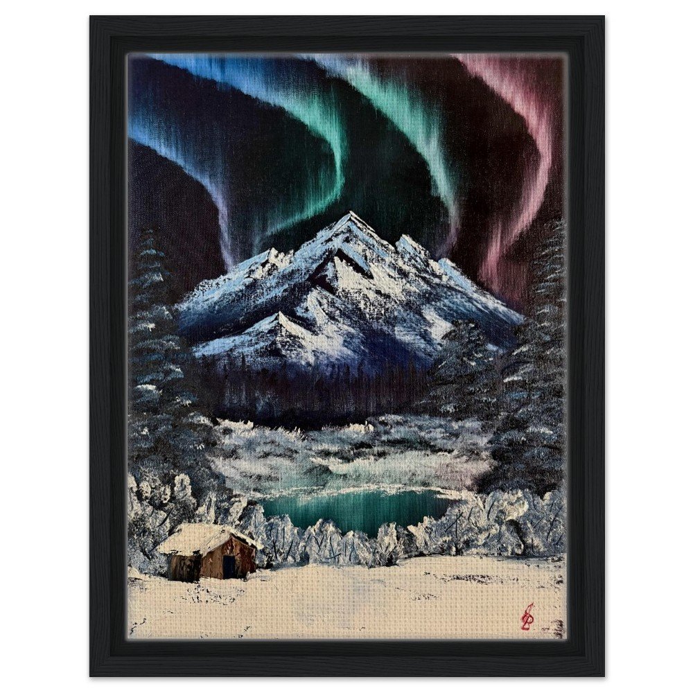 Northern Mountains Framed Canvas Print