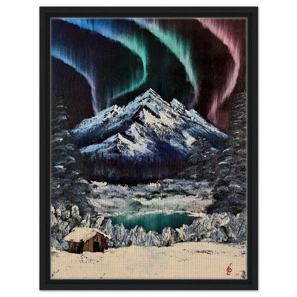 Northern Mountains Framed Canvas Print