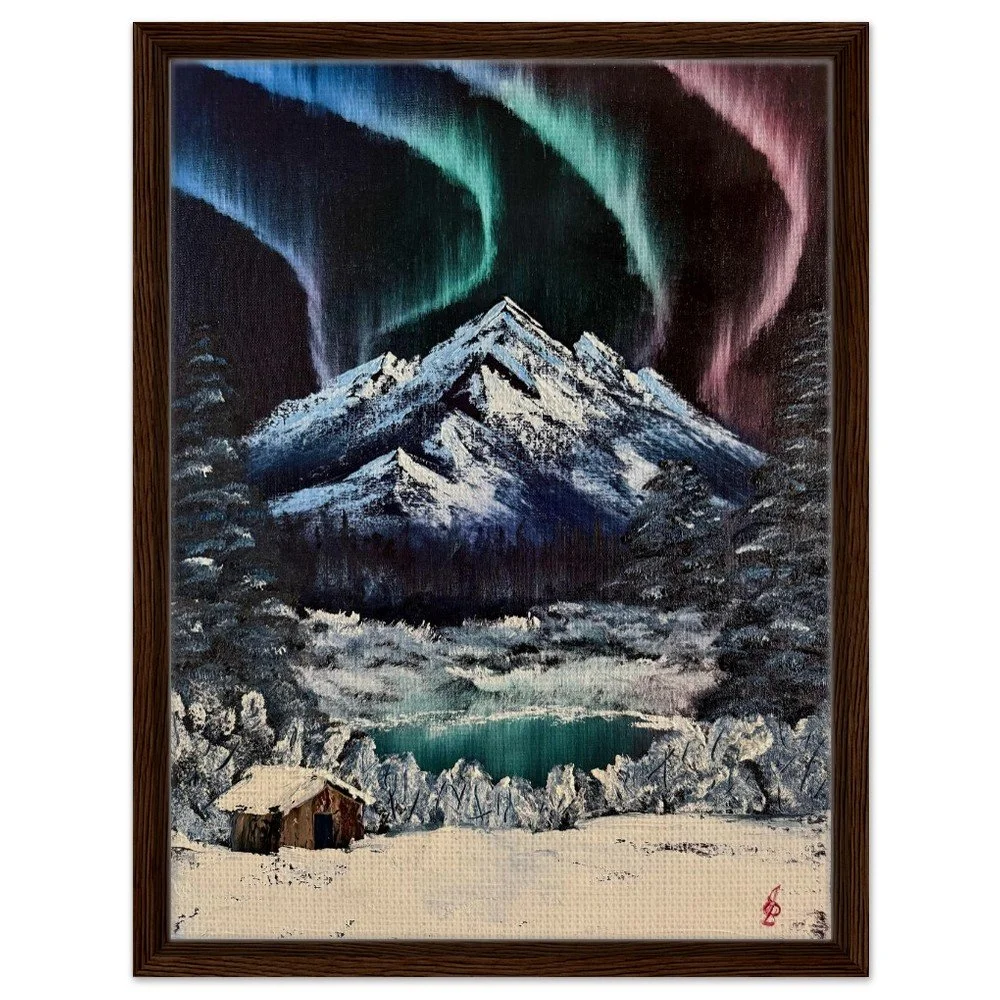 Northern Mountains Framed Canvas Print
