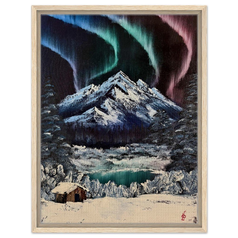 Northern Mountains Framed Canvas Print