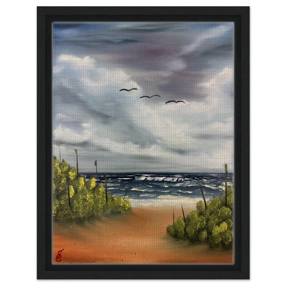 Choppy Waters Framed Canvas Print