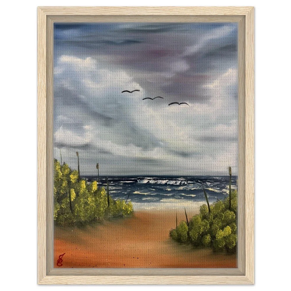 Choppy Waters Framed Canvas Print