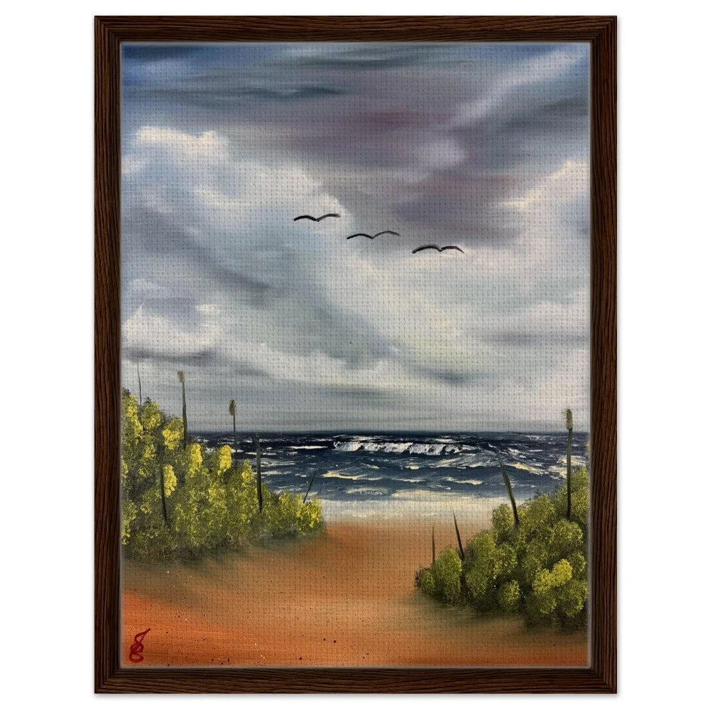 Choppy Waters Framed Canvas Print