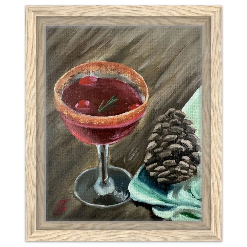 Holiday Beverage Framed Canvas Print 8