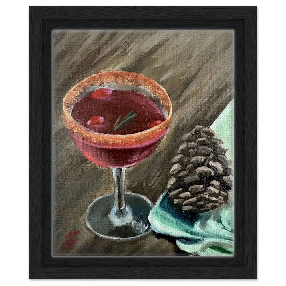 Holiday Beverage Framed Canvas Print 8