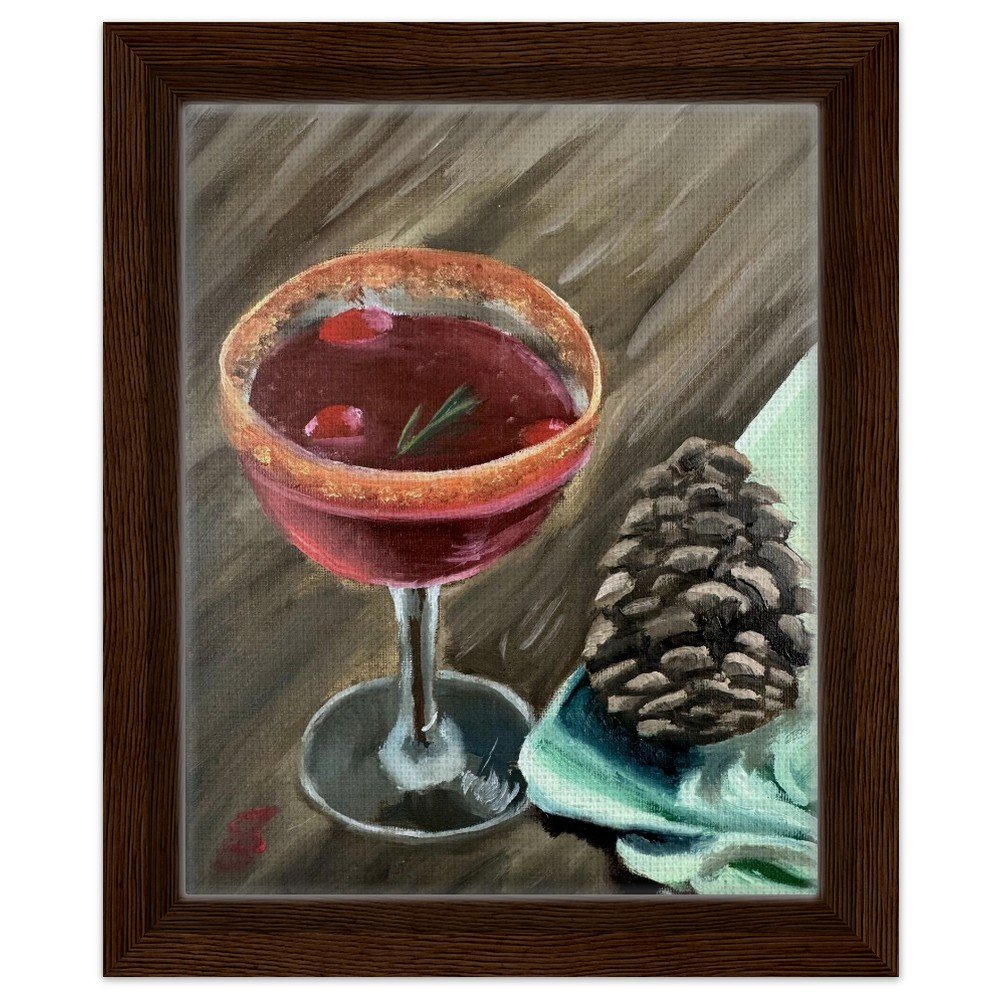 Holiday Beverage Framed Canvas Print 8