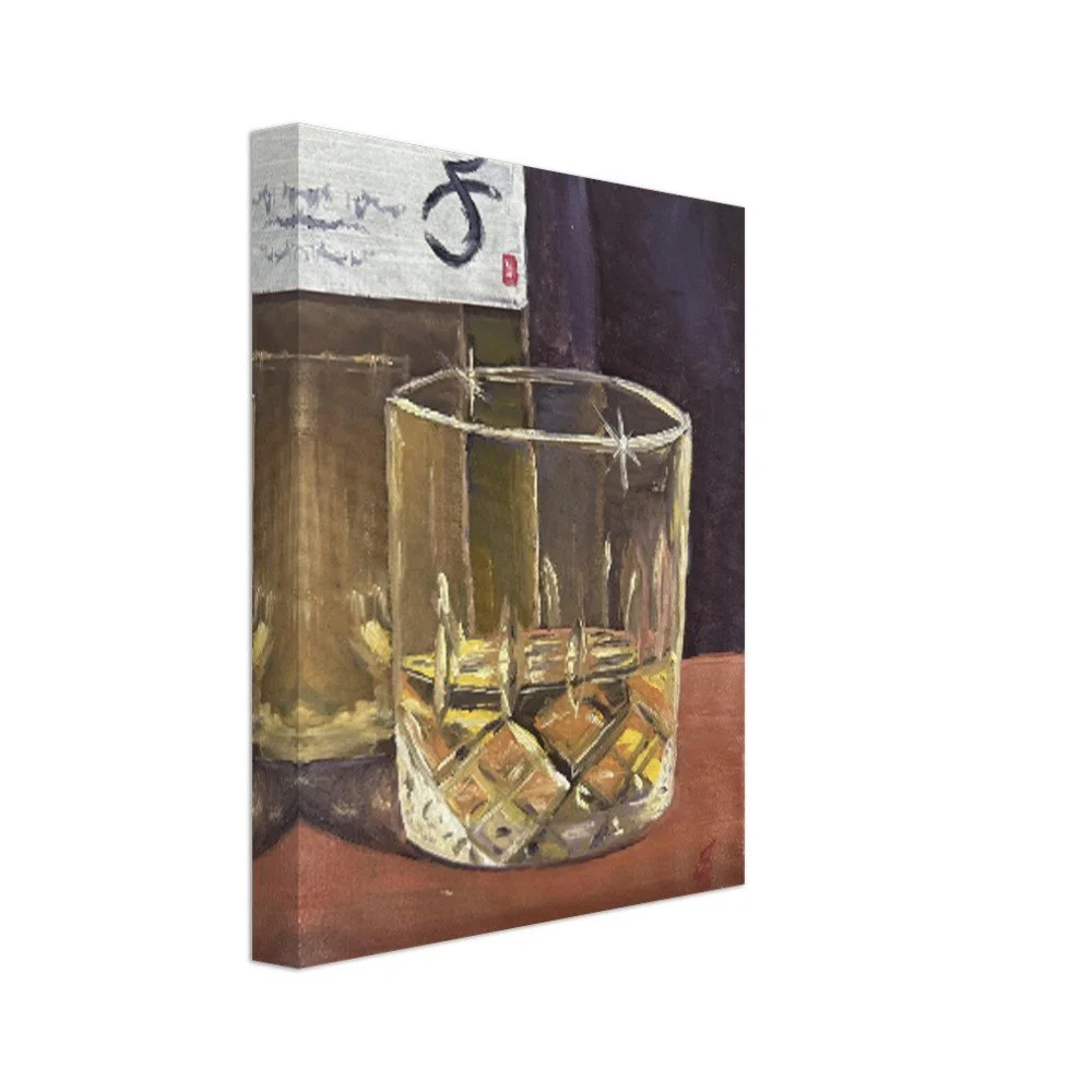 Whisky Neat Canvas Print 8”x10”