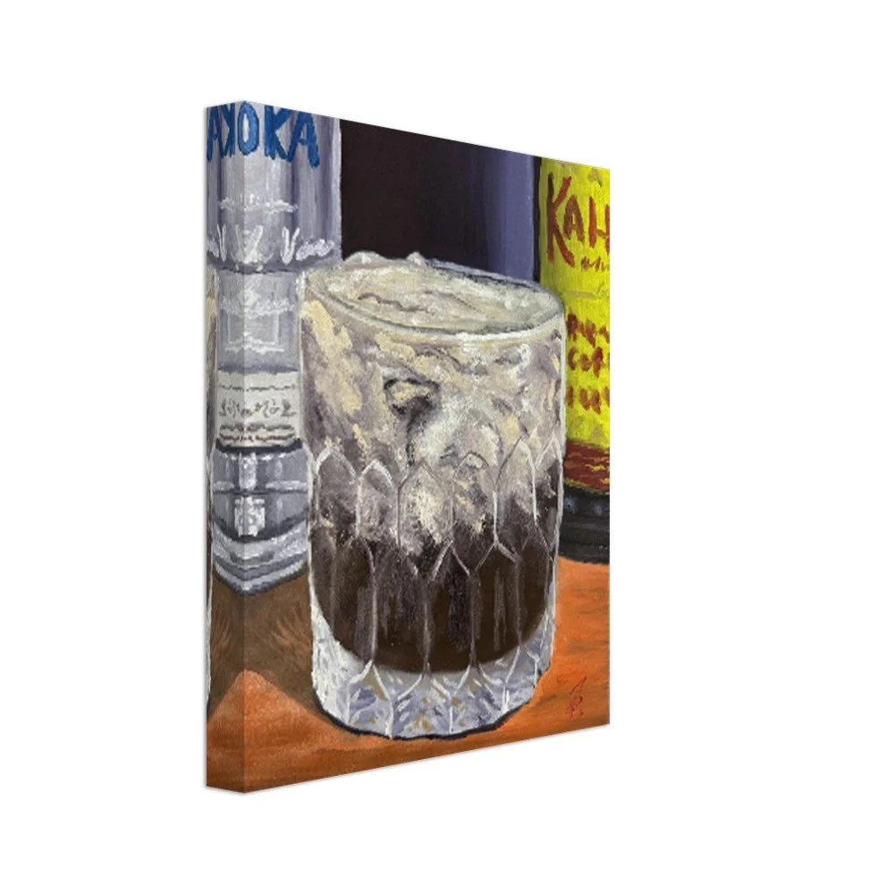 White Russian Canvas Print 8”x10”