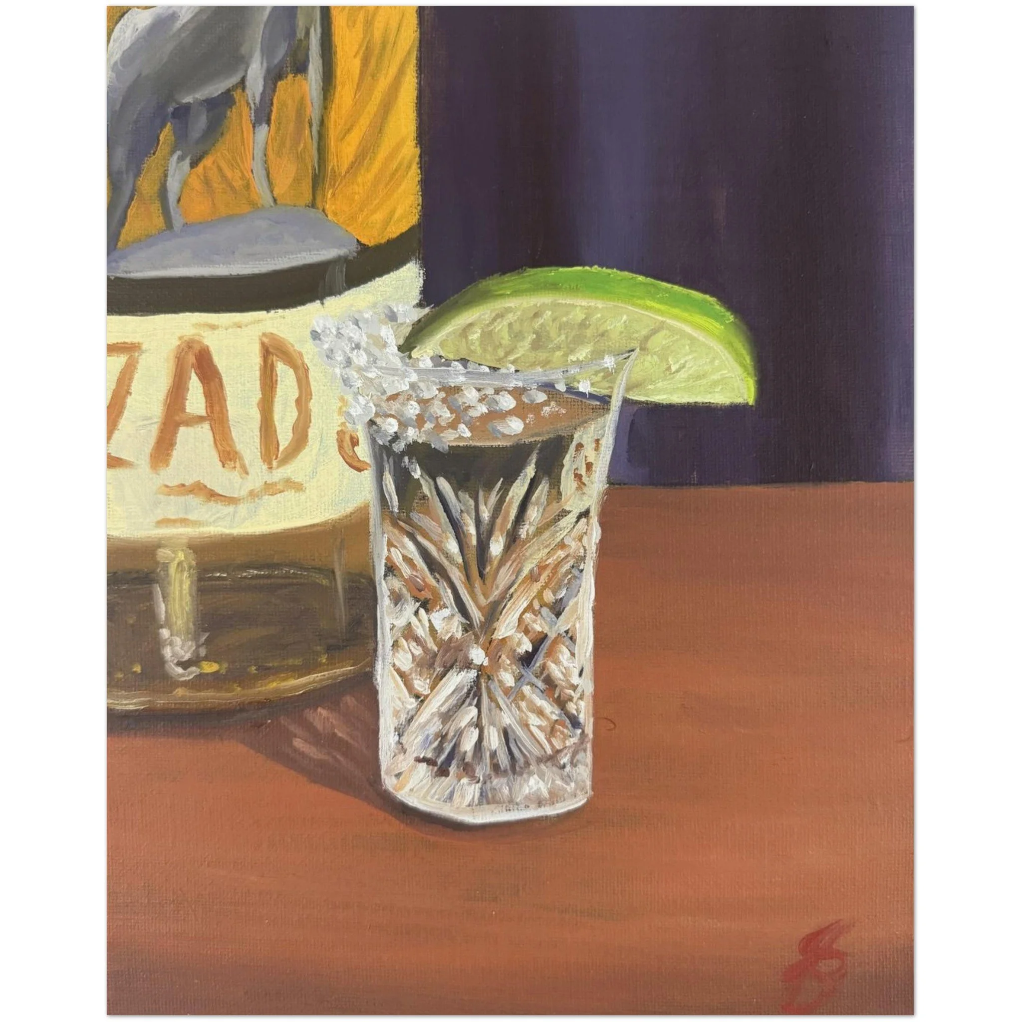 Tequila Shot Museum-Quality Matte Paper Poster 8”x10”
