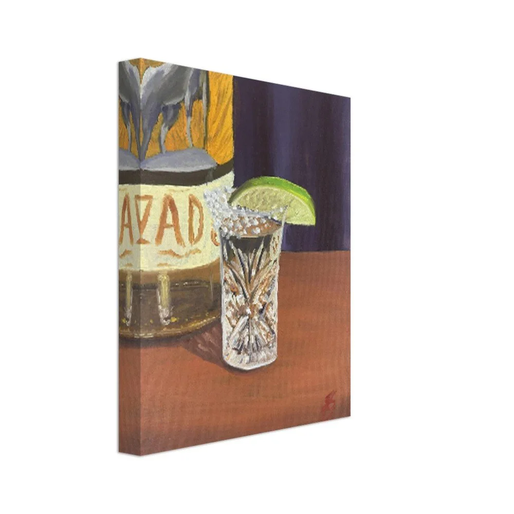 Tequila Shot Canvas Print 8”x10”