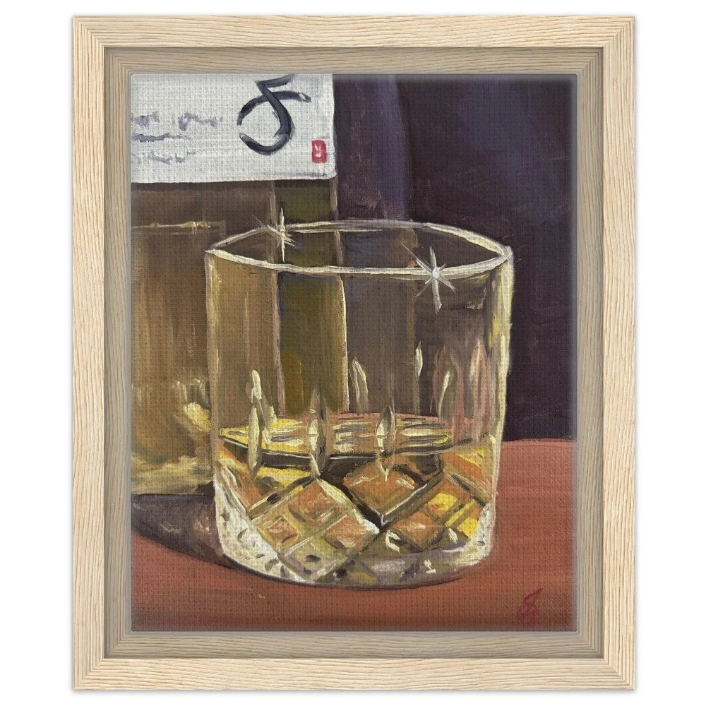 Whisky Neat Framed Canvas Print 8