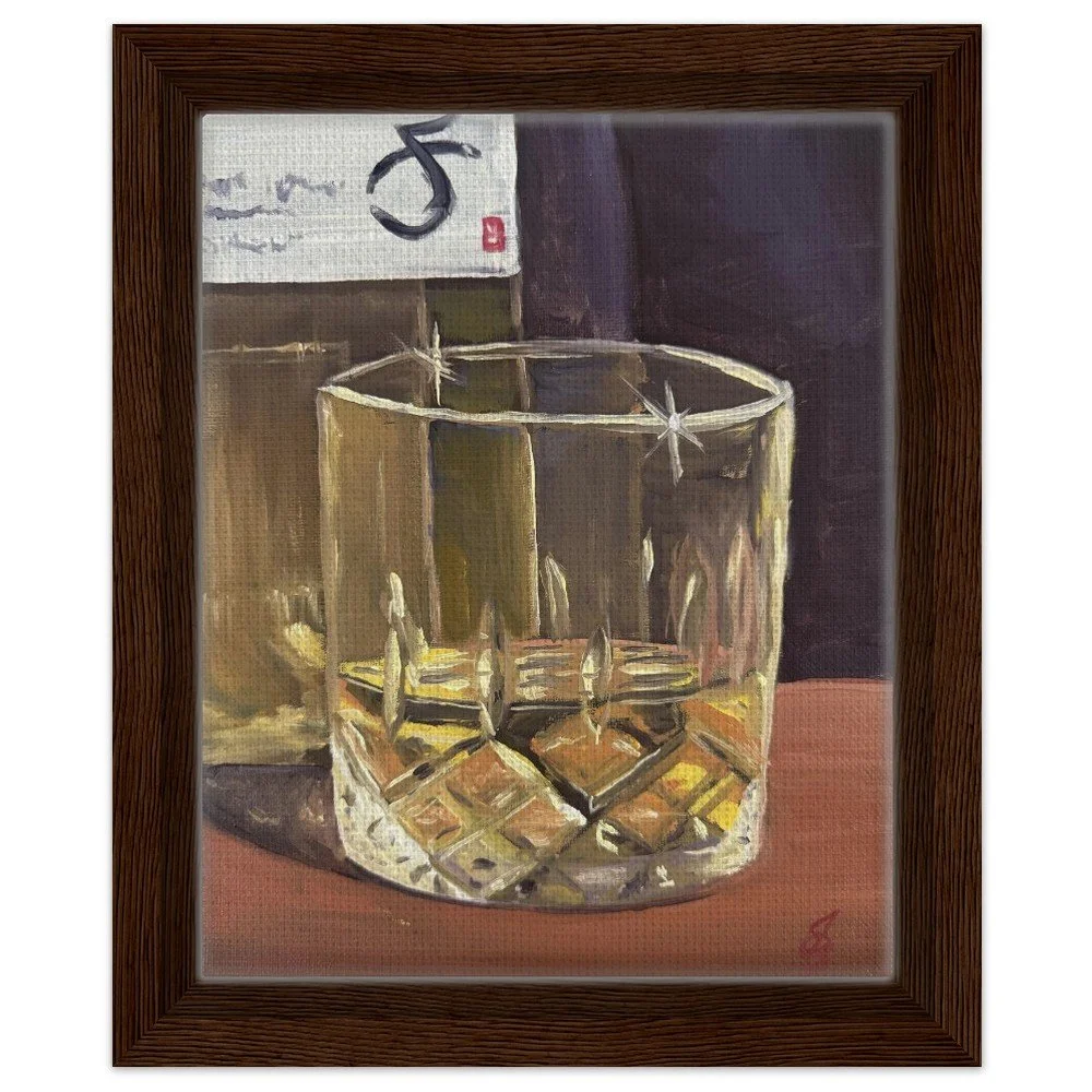 Whisky Neat Framed Canvas Print 8