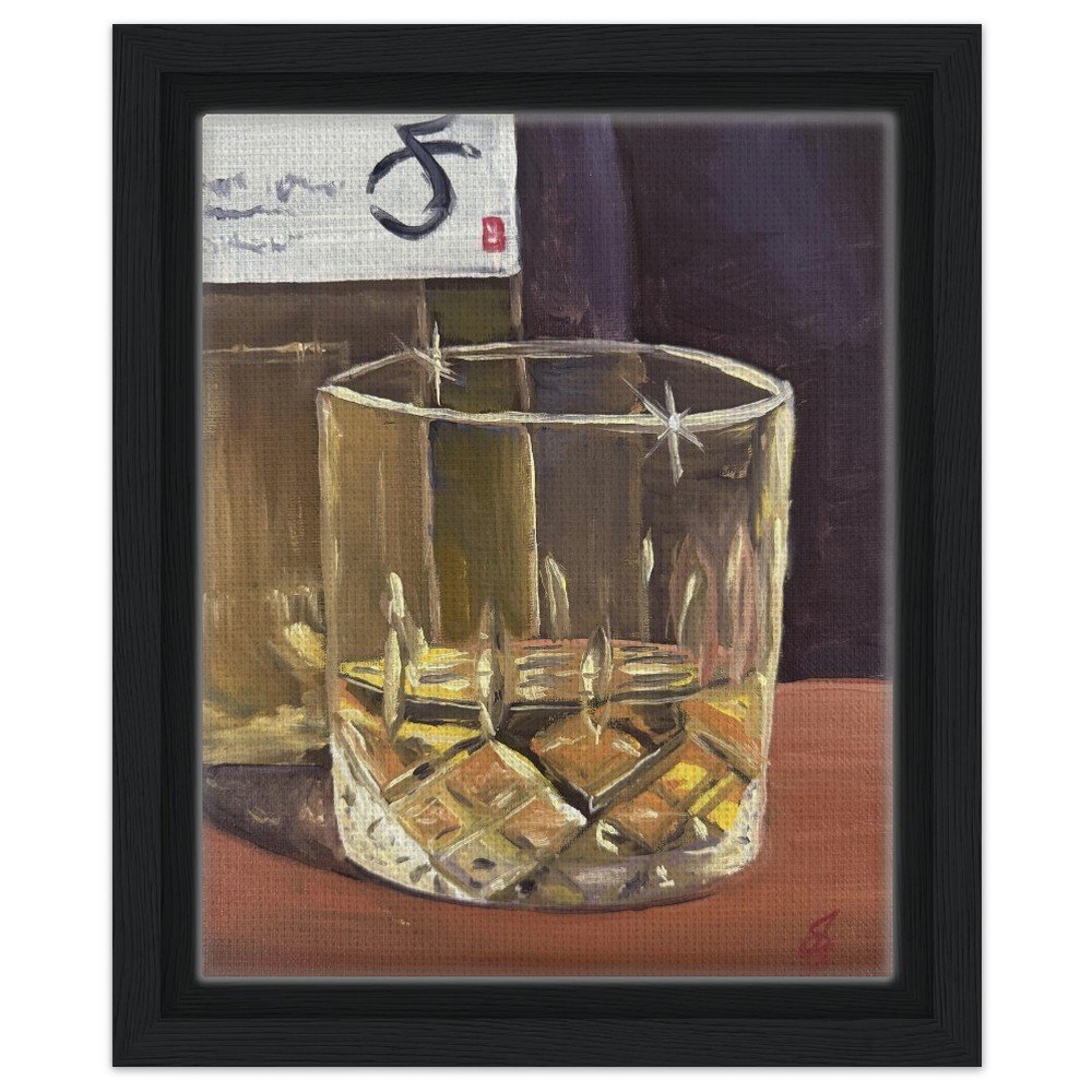 Whisky Neat Framed Canvas Print 8