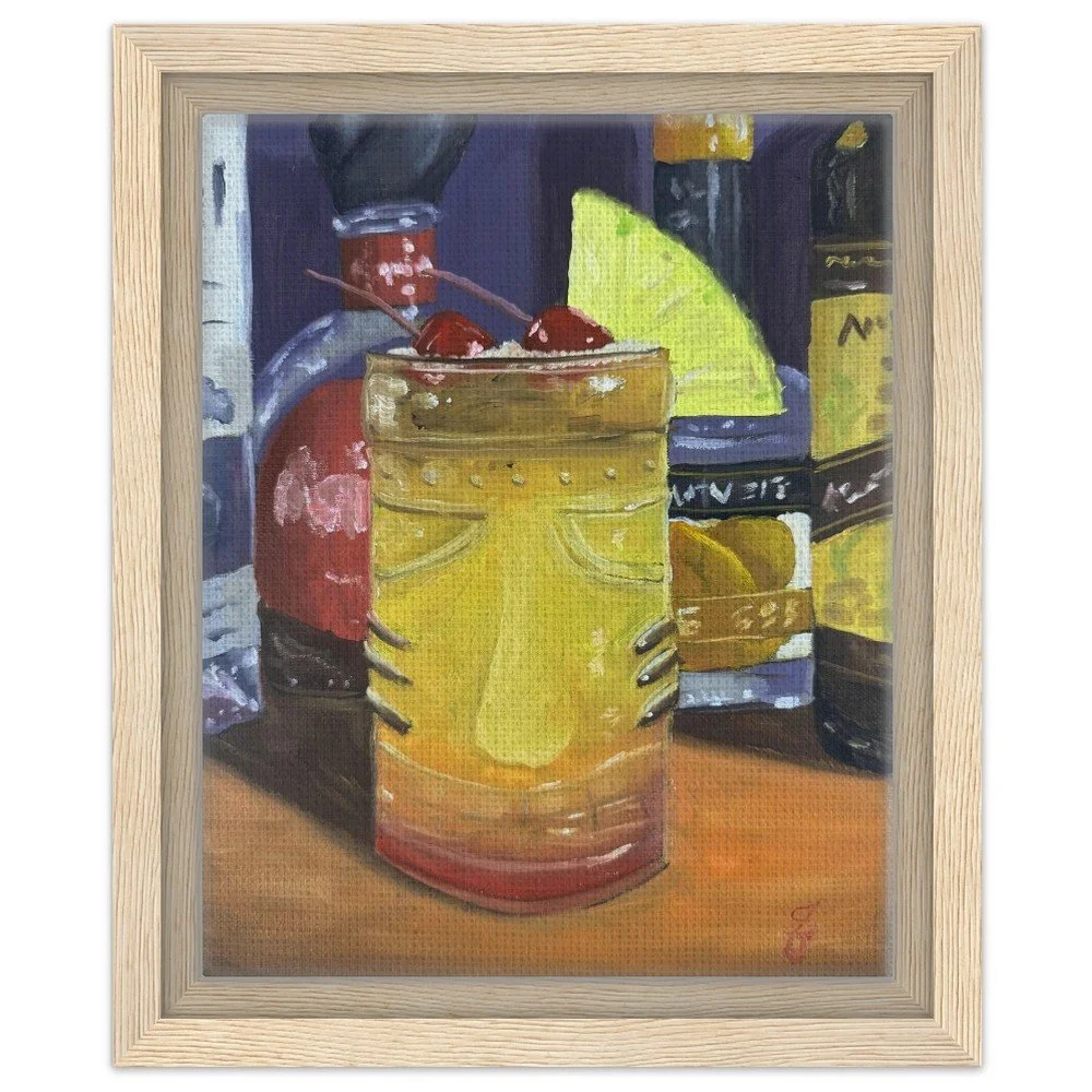 Mai Tai Framed Canvas Print 8