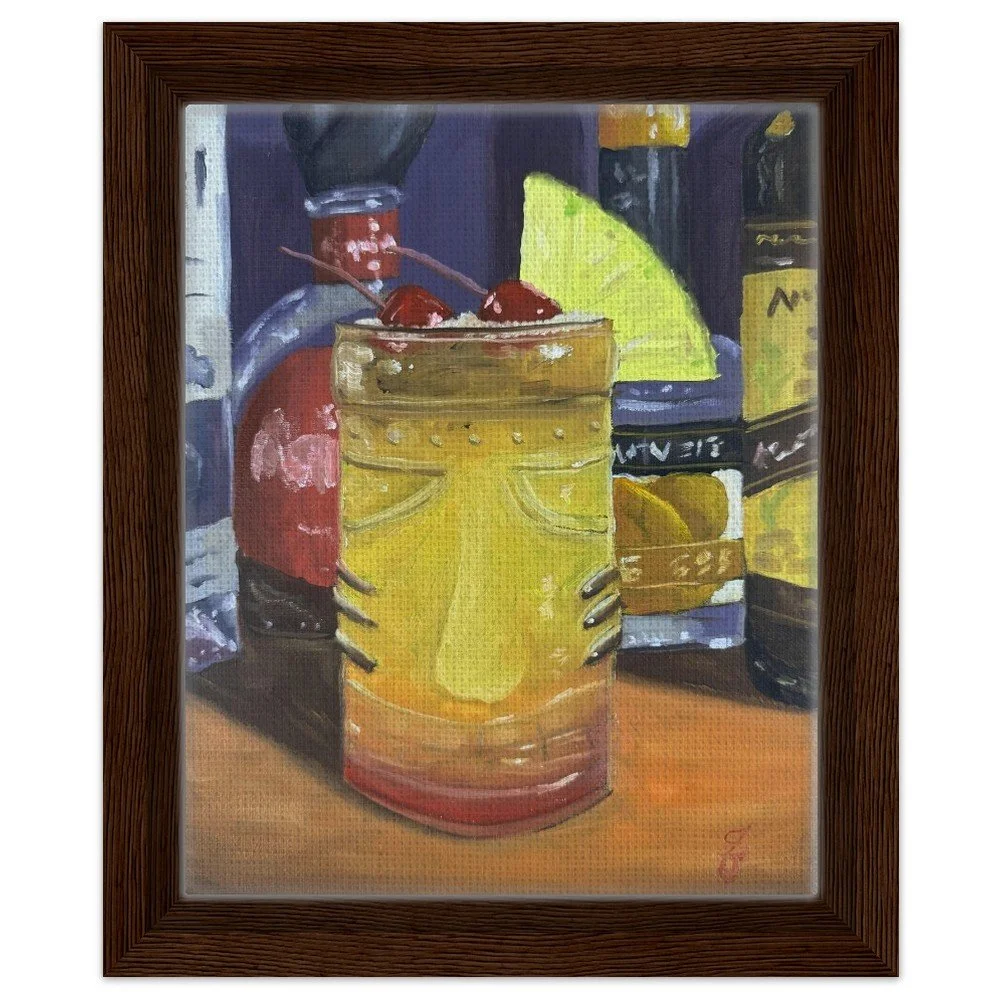 Mai Tai Framed Canvas Print 8