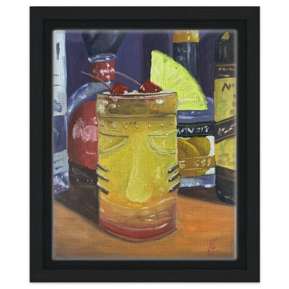 Mai Tai Framed Canvas Print 8