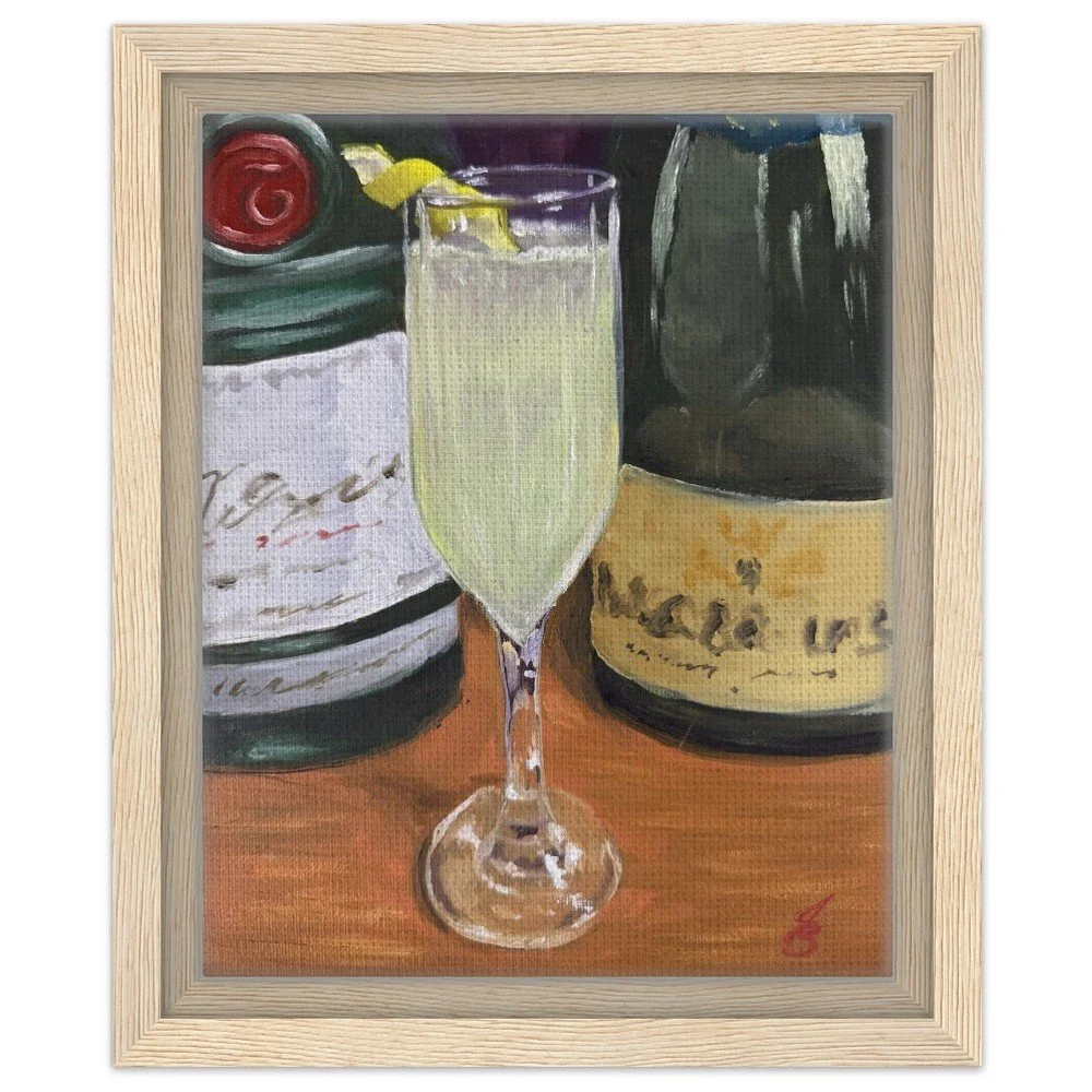 French 75 Framed Canvas Print 8x10″
