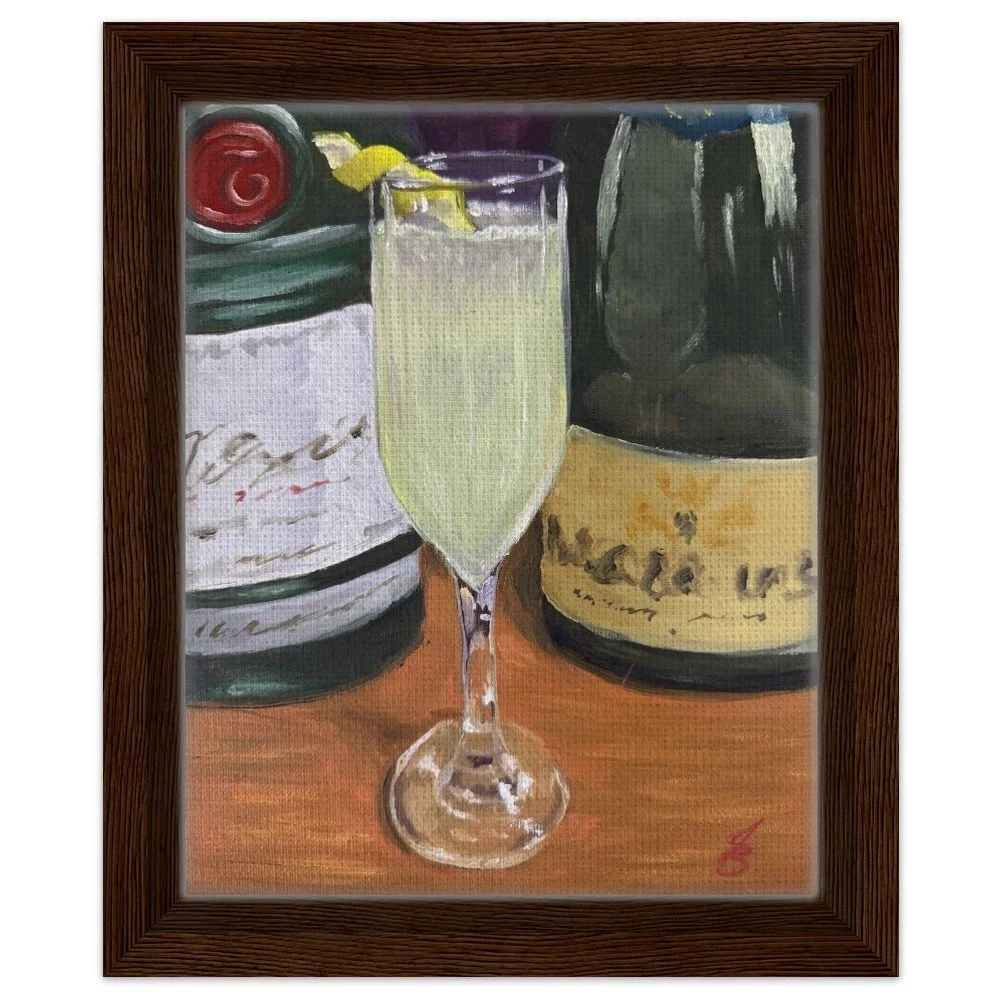 French 75 Framed Canvas Print 8x10″