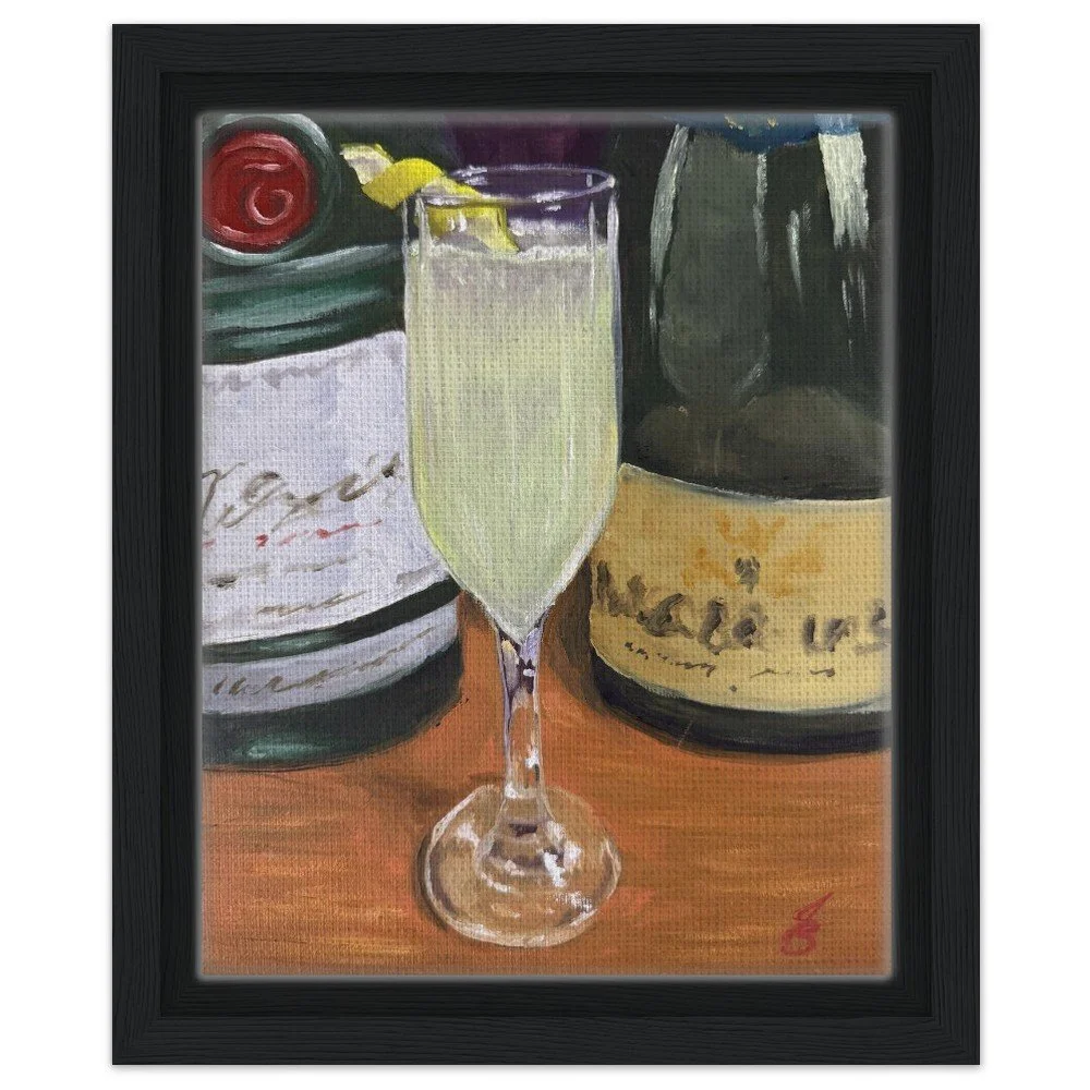 French 75 Framed Canvas Print 8x10″