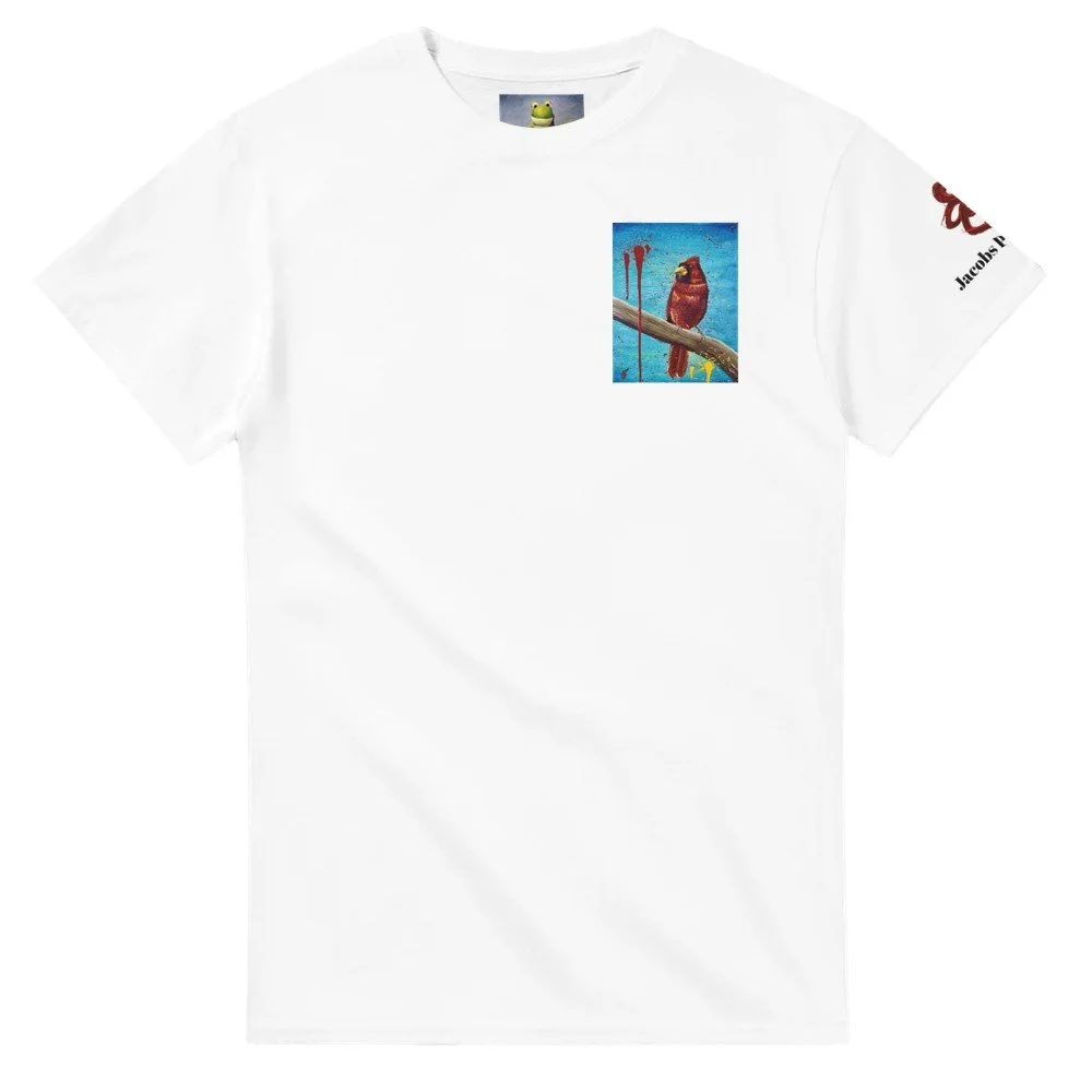 Heavyweight Unisex Pajaro Rojo T-shirt