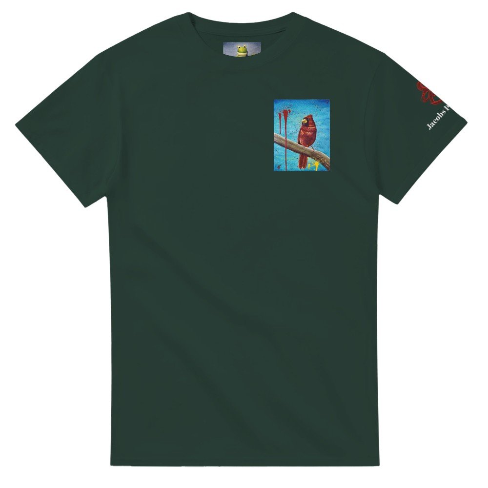 Heavyweight Unisex Pajaro Rojo T-shirt