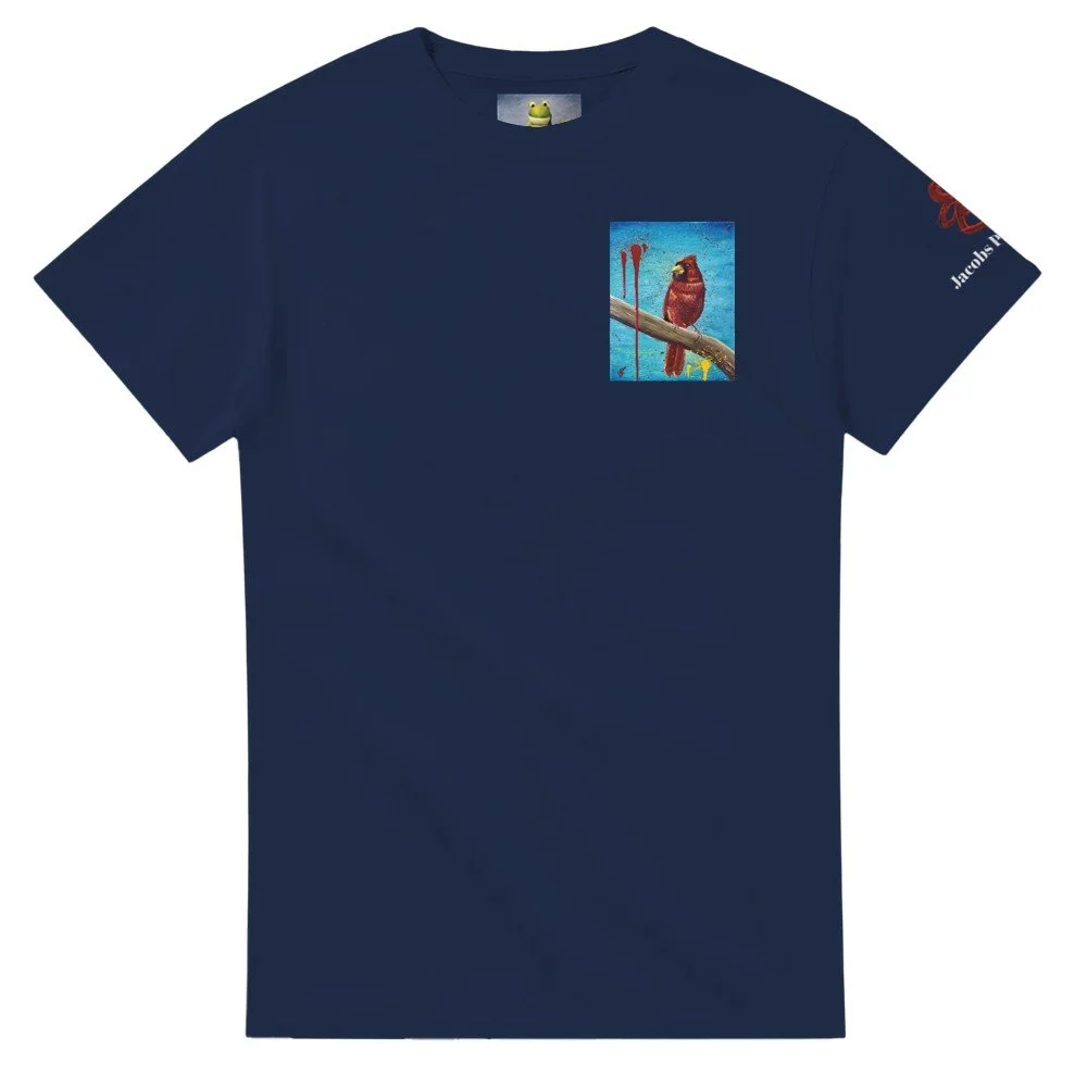 Heavyweight Unisex Pajaro Rojo T-shirt
