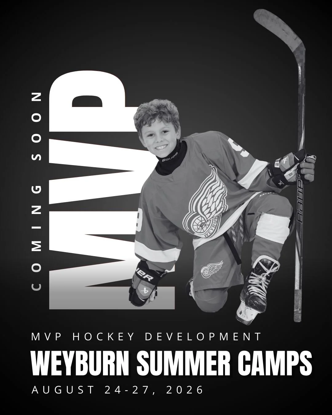 Exciting things are on the horizon for 2026! MVP Hockey Development will be back in Weyburn this summer August 24-27th. 

Watch for registration to be released in the coming weeks. 

Camps will include: 
-Skating + Skills 
-Developing Goaltenders
-De
