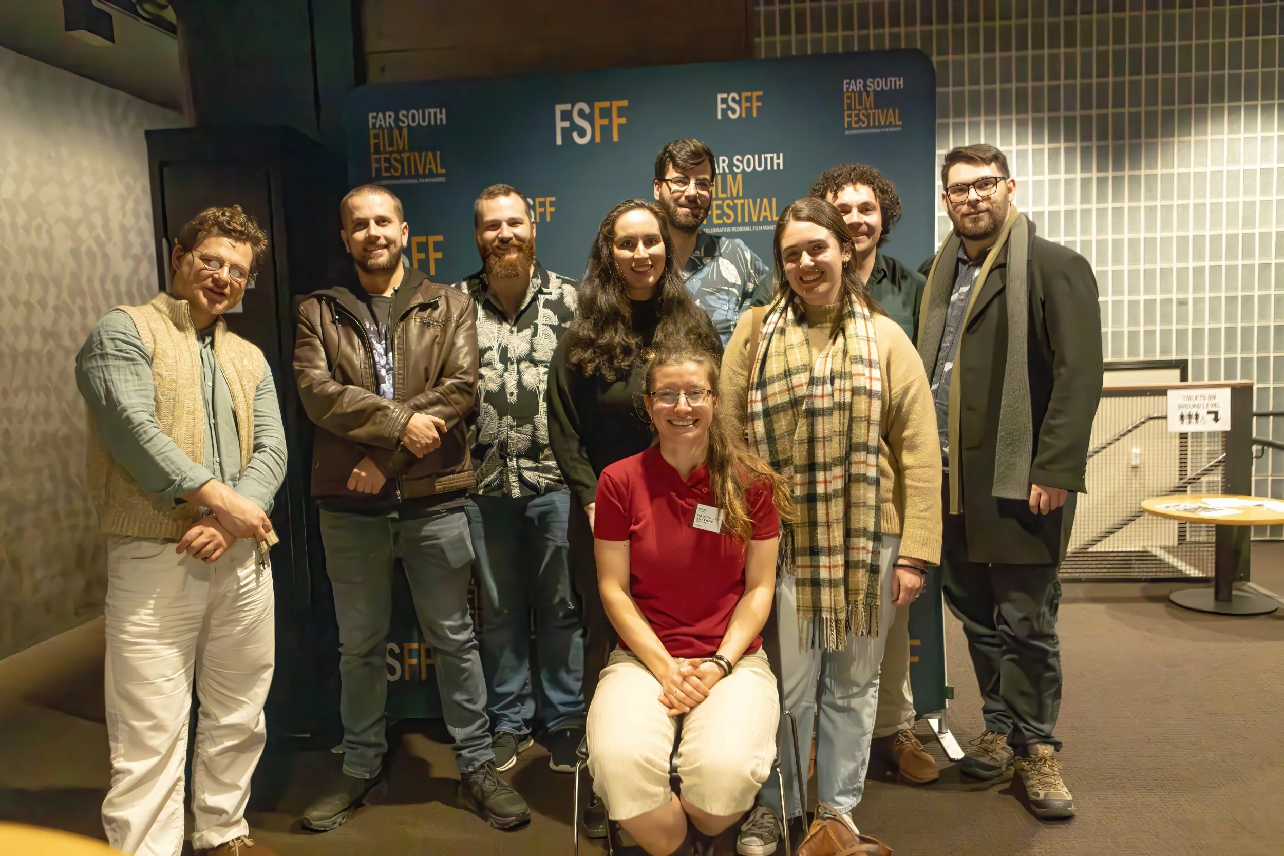 Filmmaker Magdalene Shatrov and friends