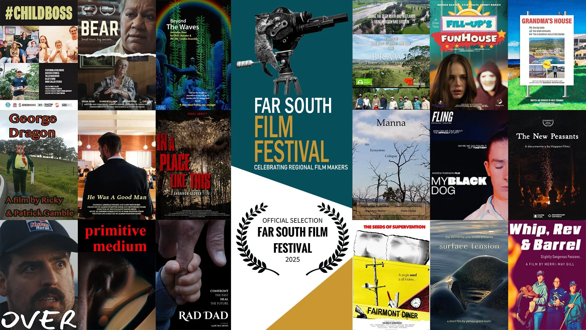 The 18 films selected for 2025 came from  all over Australia.