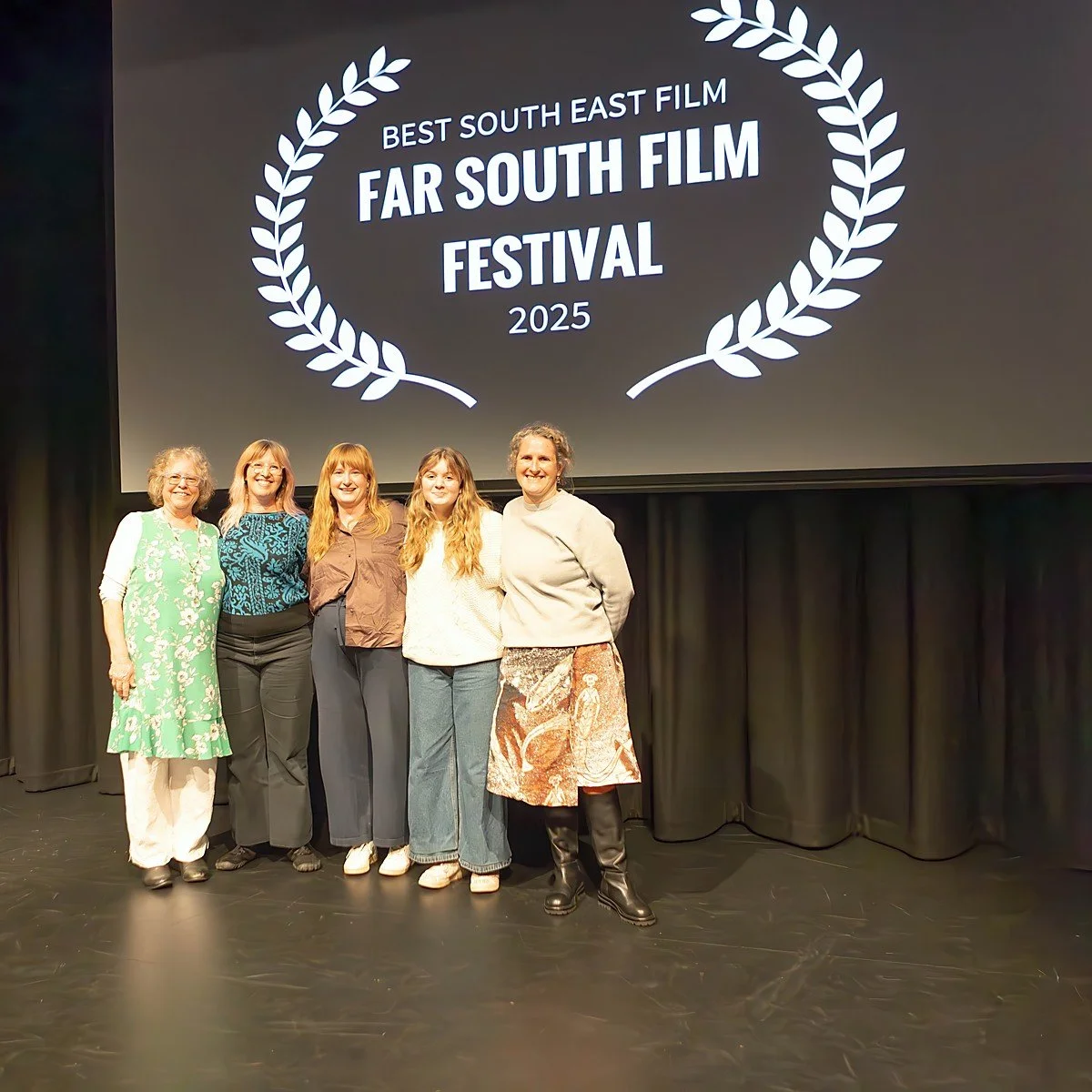 'My Black Dog" took out the Best South East Film Award, presented by Kate Bradbury, ED South East Arts.