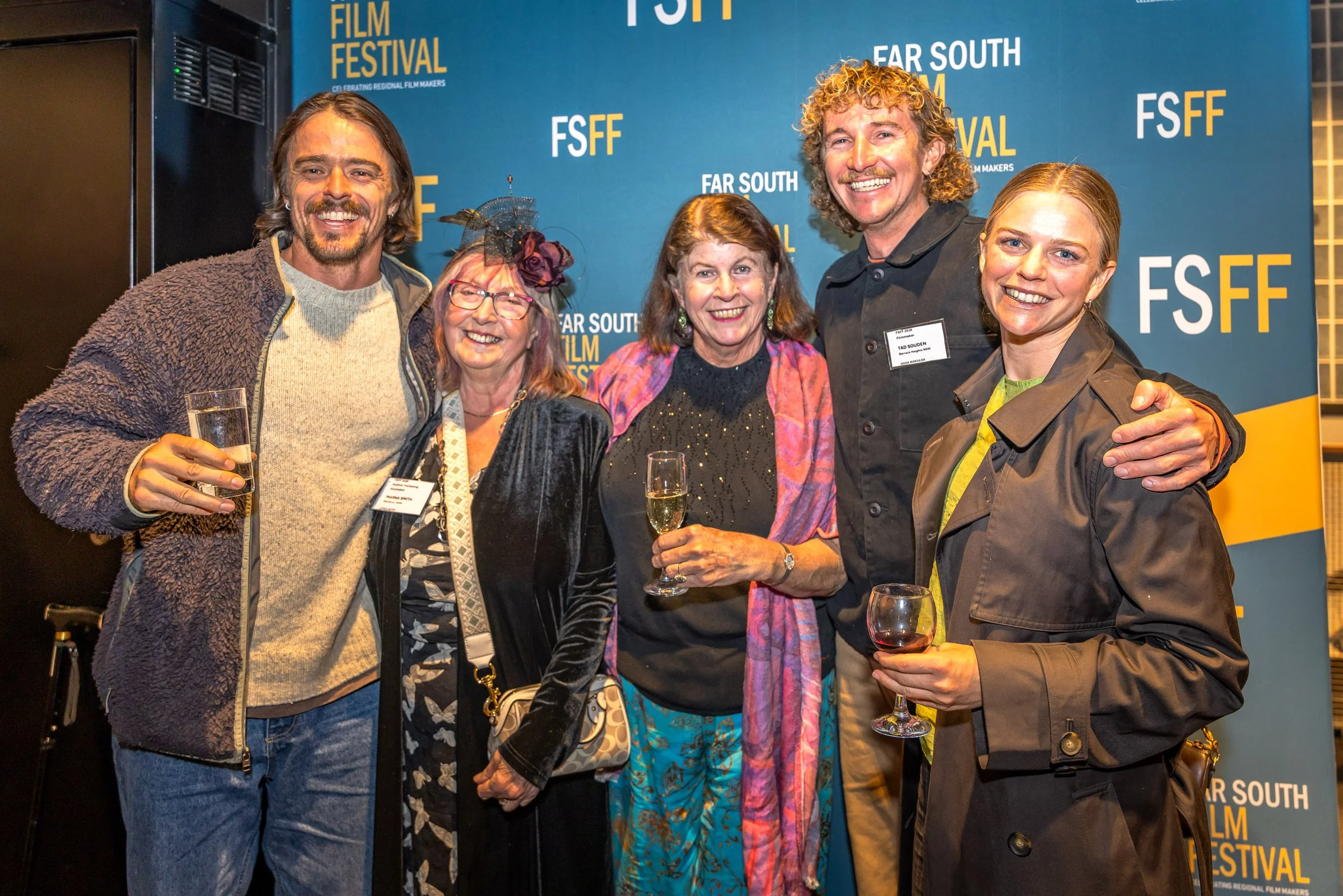 Hadley Perkins, Marna Smith, Kerry Hynes, Tad Souden and friend