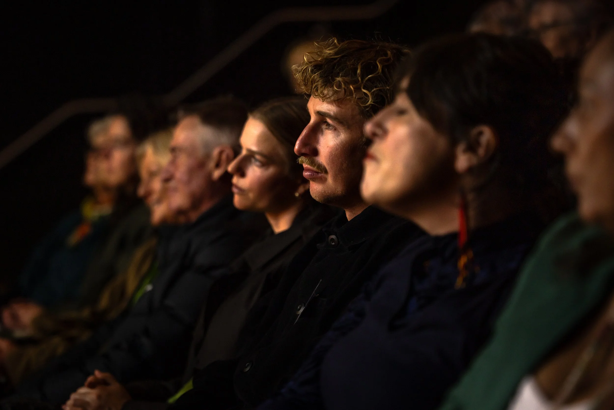 a rapt audience