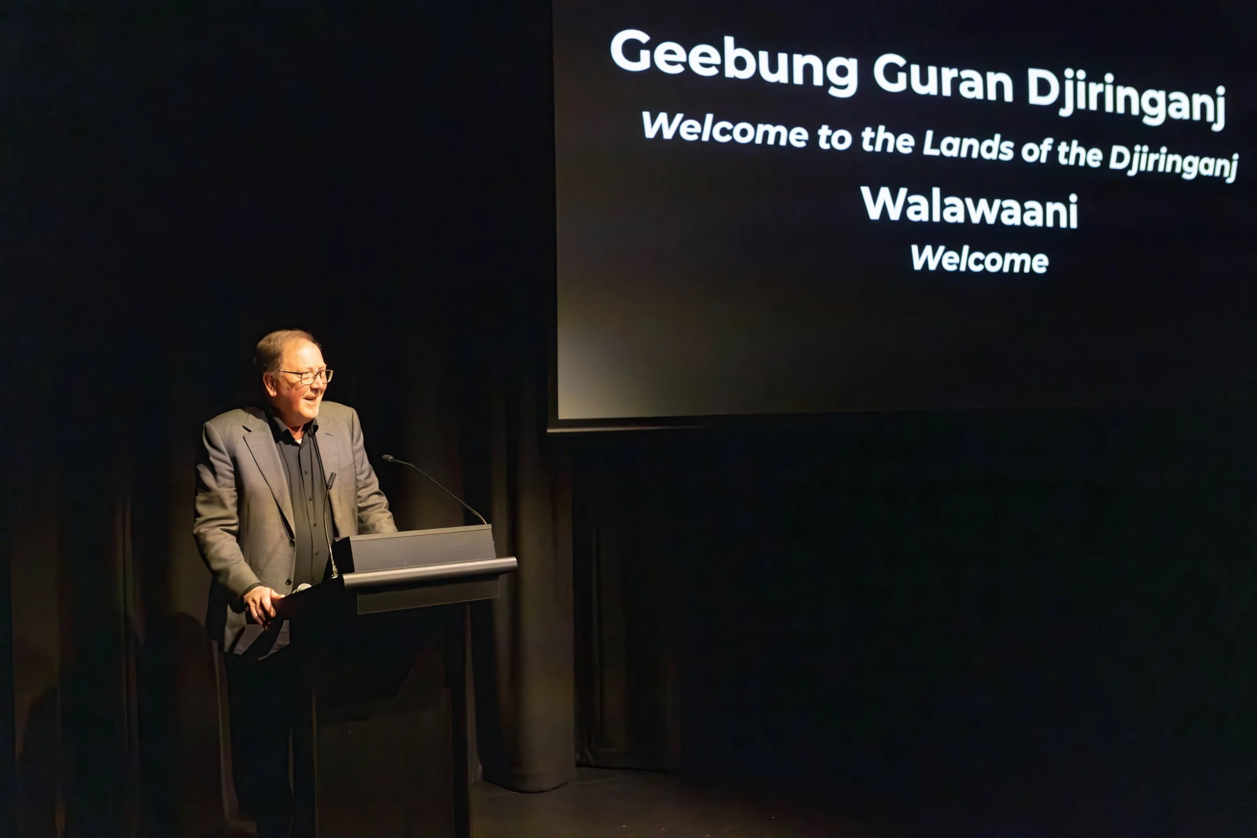 Dr Michael Holland MP officially opens the Festival. 