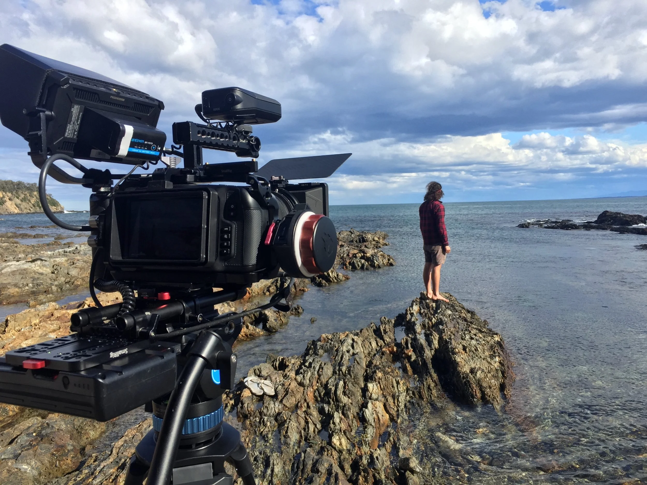 Filming for 'Yuwinj Dhari Bulwal, Yuin Stand Strong' credit: H.Matsuoka