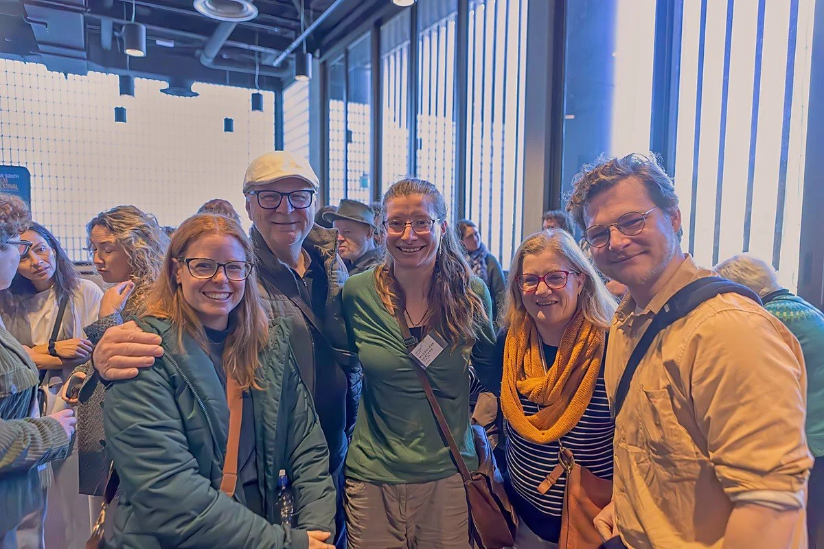 Filmmaker Magdalene Starov with friends and family