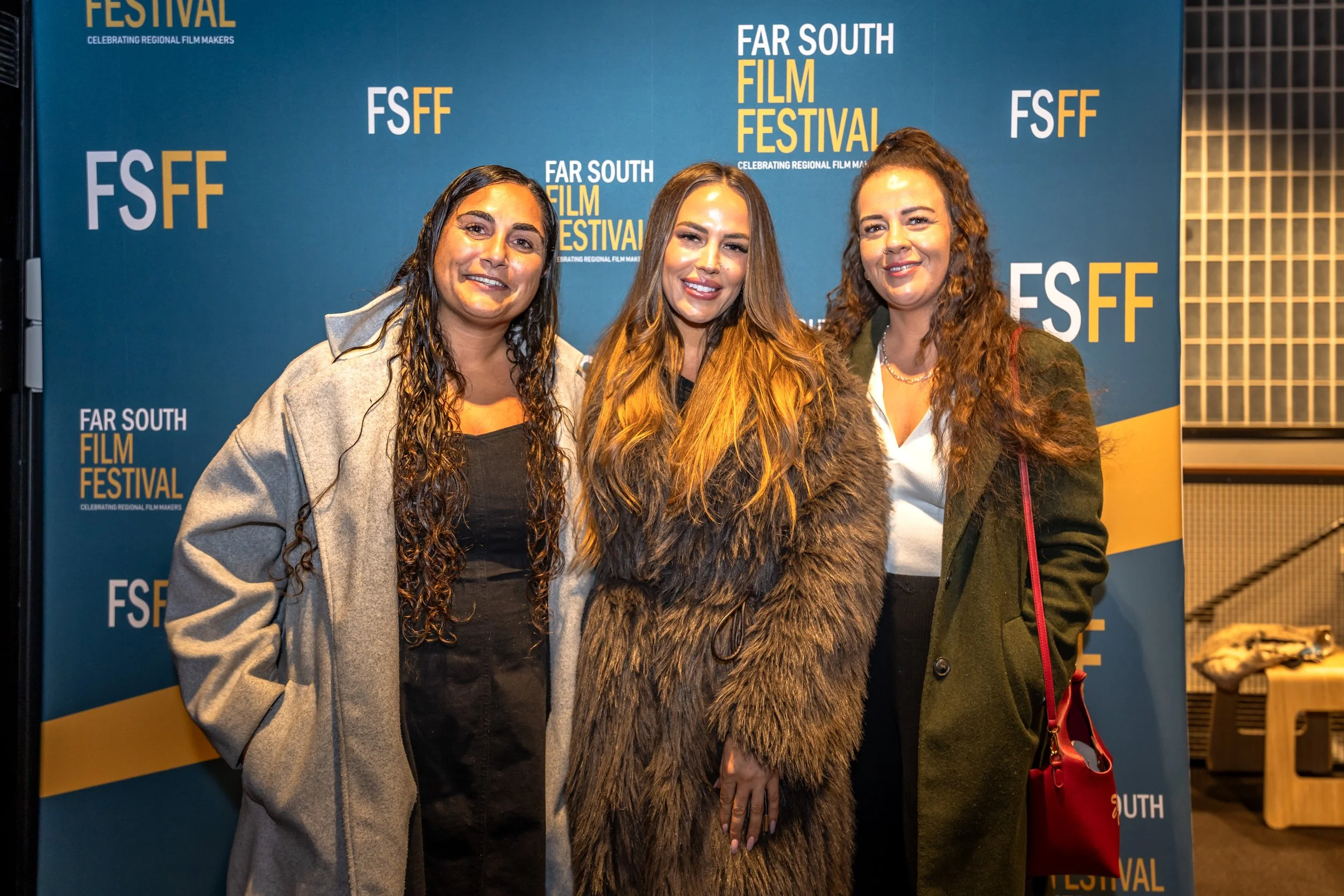 Tamika Townsend, Kristy Streater and Emma Stewart. Tamika and Emma are Producers of 'Saltwater Home.'