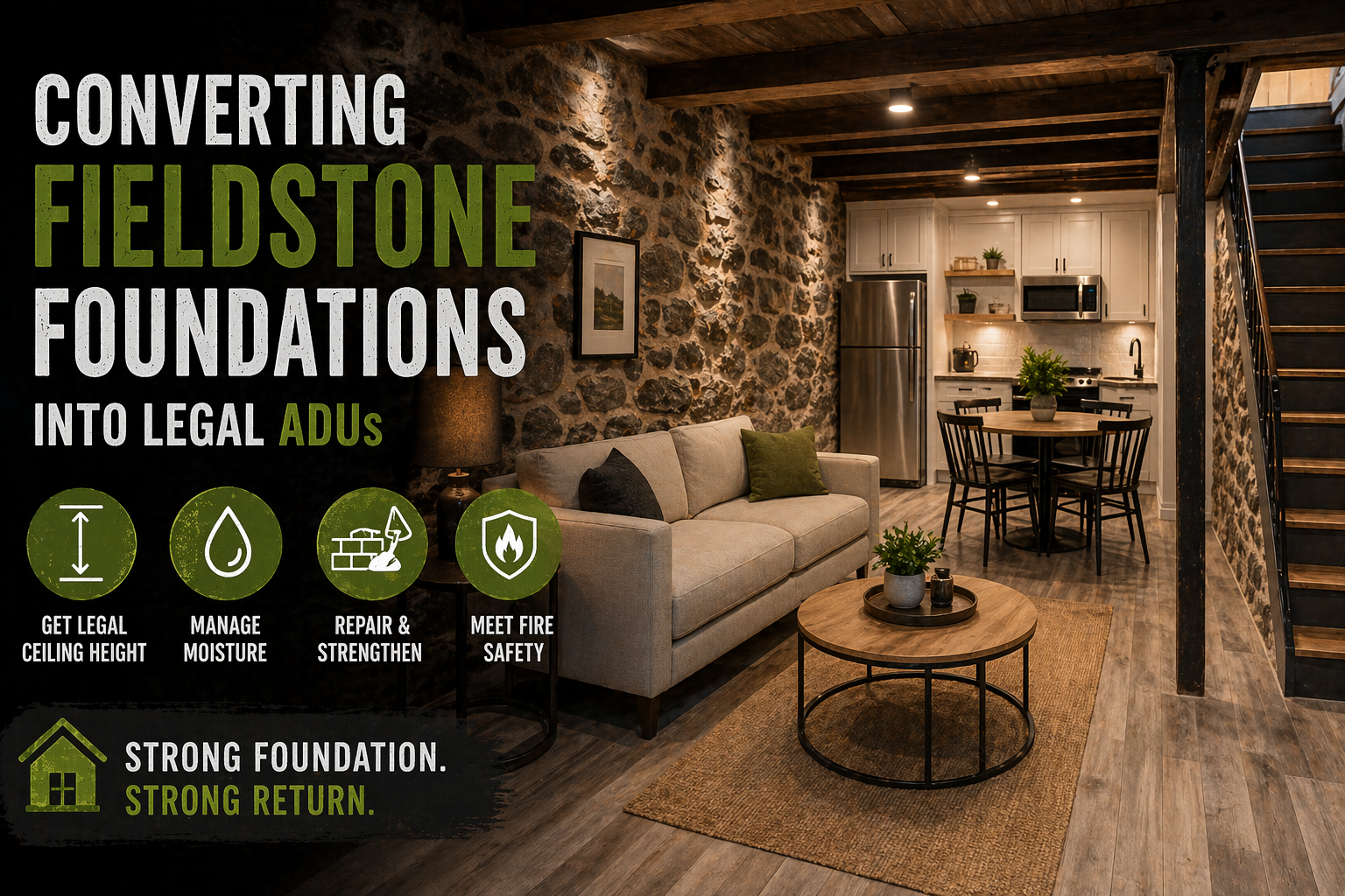 Converting Fieldstone Foundations into Legal ADUs