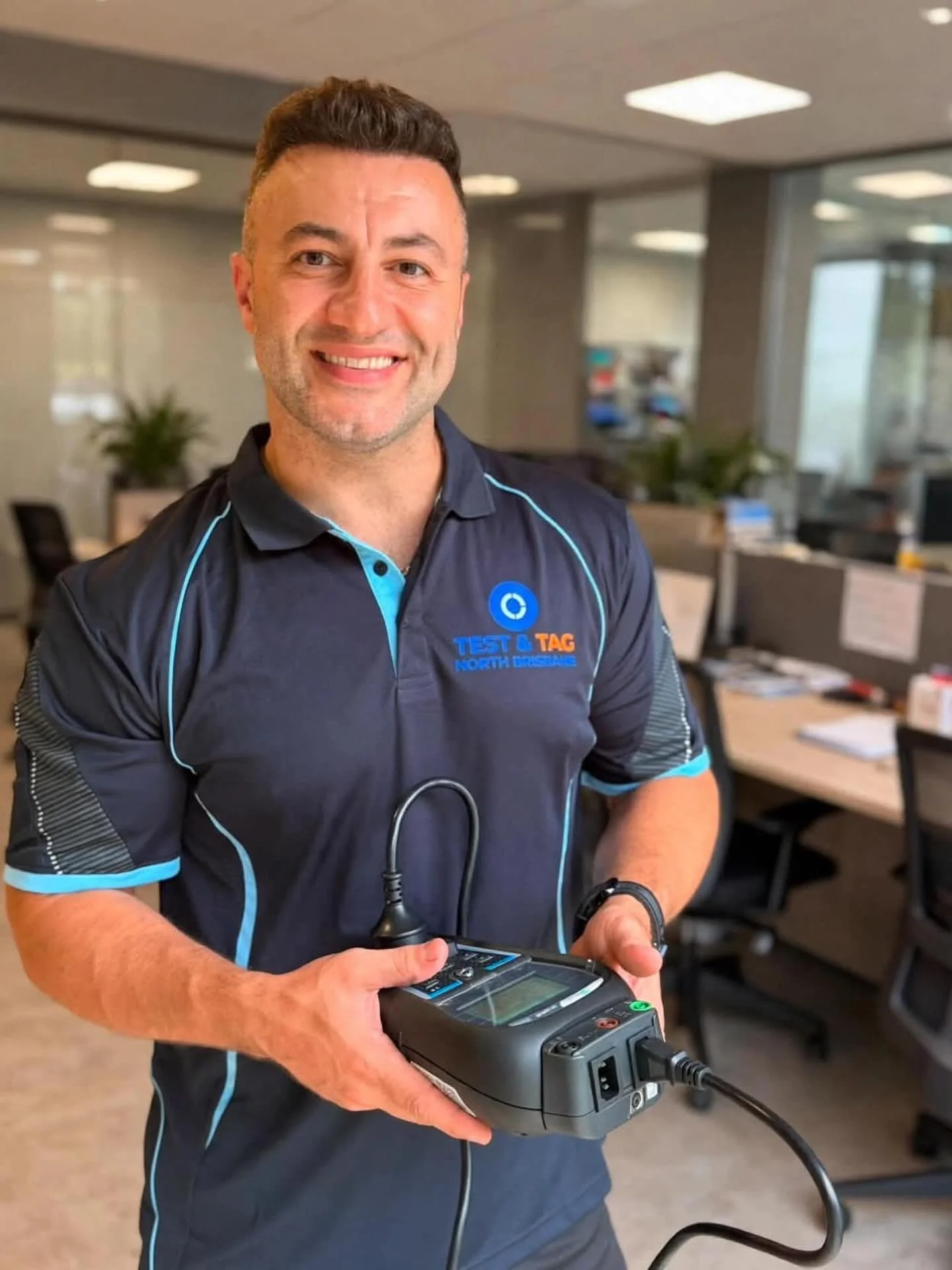 This guy will make your office a safer place to work. 👆

Emir from Test and Tag North Brisbane keeping North Brisbane offices, caf&eacute;s, retail spaces and workplaces electrically compliant, one appliance at a time.

If it plugs in, we test it.
I