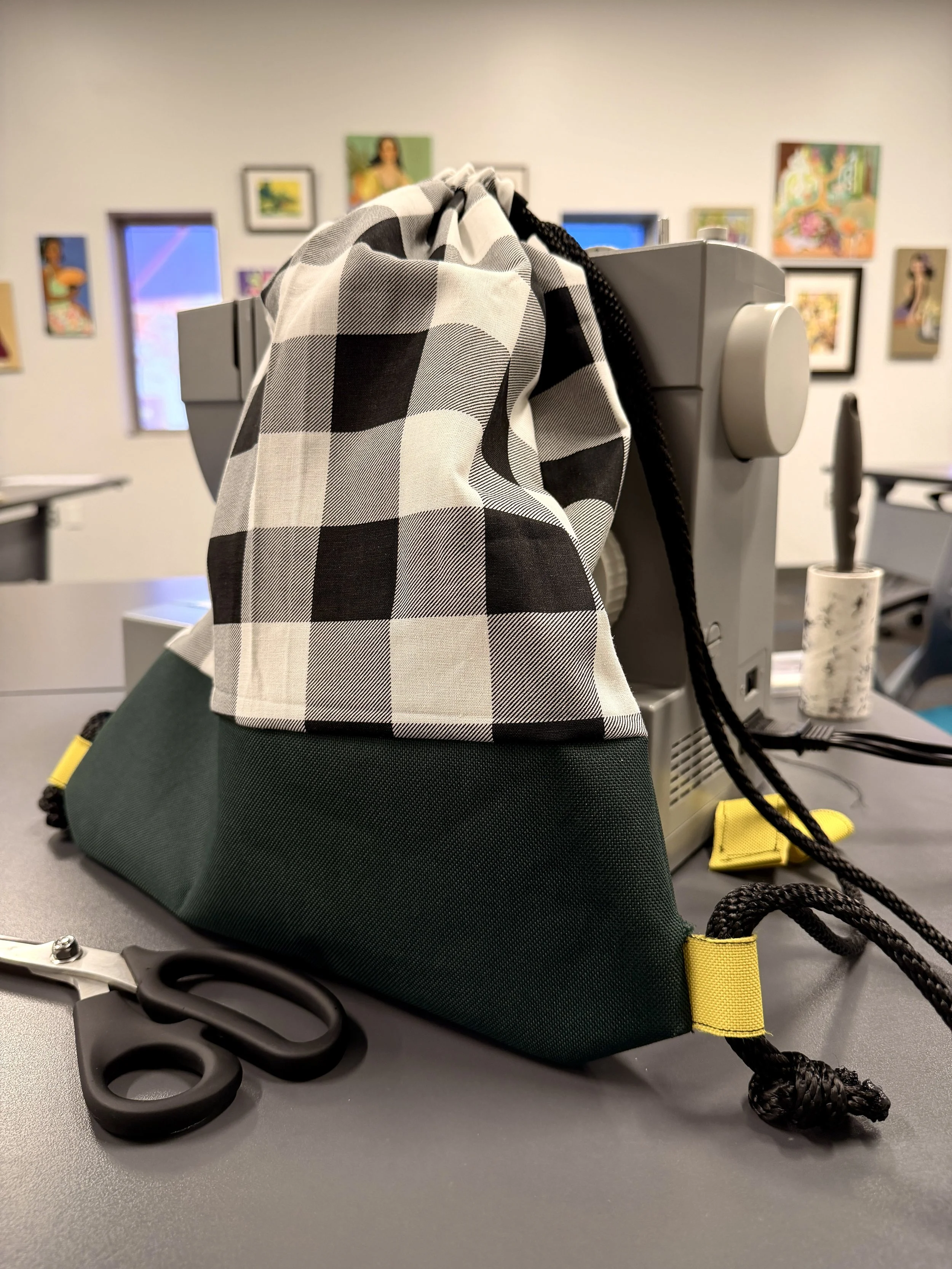 Handmade Drawstring Backpack