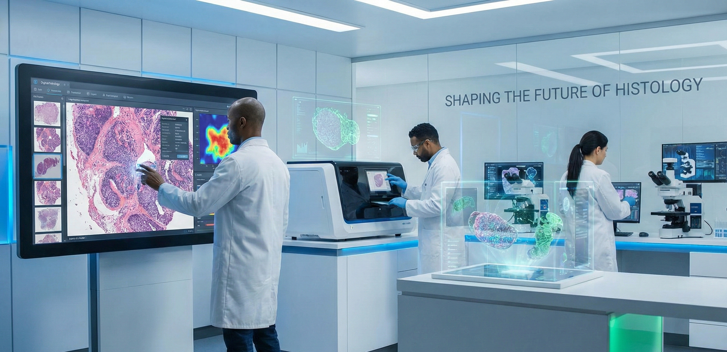 A futuristic histology laboratory